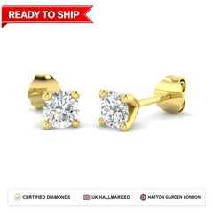 Lab grown diamond earring