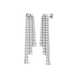 Queen Diamond Earring 5.5 ct Platinum, 9ct, 18ct White, Yellow & Rose Gold | Handcrafted Fine Jewellery-12