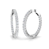 Hoop Earrings - Ereny 3ct Pure Elegance