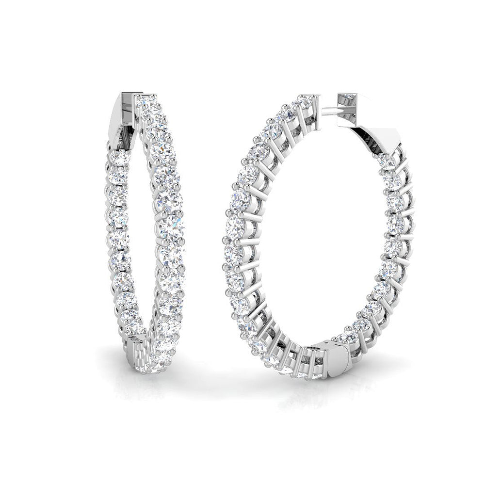 Iconic Diamond Earring 3 ct Platinum, 9ct, 18ct White, Yellow & Rose Gold | Handcrafted Fine Jewellery-3