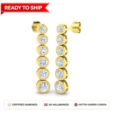 Lab grown diamond earring