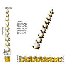1.5 Carat D-E/VS Lab Grown Diamond Drop & Trilogy Earring 9k Yellow Gold Ready To Ship