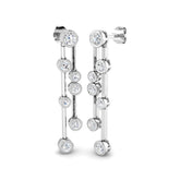 Celestine Diamond Earring 1.5 ct Platinum, 9ct, 18ct White, Yellow & Rose Gold | Handcrafted Fine Jewellery-12