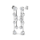 Celestine Diamond Earring 1.5 ct Platinum, 9ct, 18ct White, Yellow & Rose Gold | Handcrafted Fine Jewellery-12
