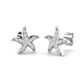 Elegant Gold Star Diamond Earrings - 0.2ct to 0.25ct Luxe Jewelry