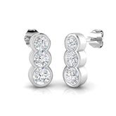 Glittering Diamond Earring 1.5 ct Platinum, 9ct, 18ct White, Yellow & Rose Gold | Handcrafted Fine Jewellery-12