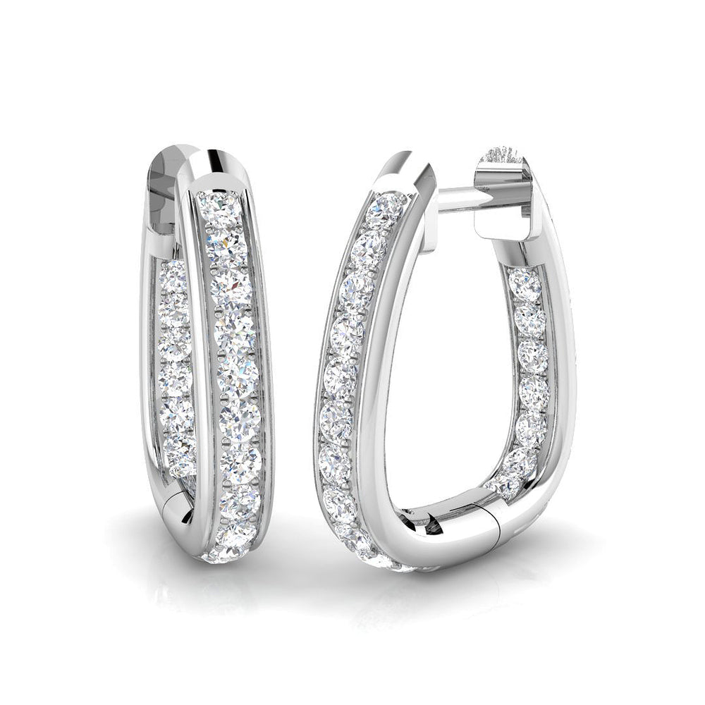 Hoop Earrings - Blaze 0.5ct Gold Pure Elegance