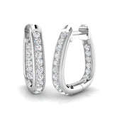 Hoop Earrings - Blaze 0.5ct Gold Pure Elegance