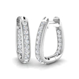 Hoop Earrings - Blaze 0.5ct Gold Pure Elegance