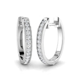 Hoop Earrings - Trovy 0.25ct Gold Brilliant Sparkle