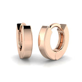 "Reedy Gold Diamond Hoop Earrings - Elegant 0.05ct Luxury Jewelry"