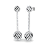 Impeccable Diamond Earring 2 ct Platinum, 9ct, 18ct White, Yellow & Rose Gold | Handcrafted Fine Jewellery-12