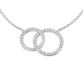 Gaura Circle of Life Pendant Necklace 0.25 to 0.5ct Gold Platinum