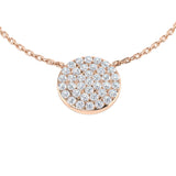 Jean Circle of Life Necklace 0.33ct Gold Platinum