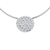 Jean Circle of Life Necklace 0.33ct Gold Platinum