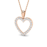 Sedum Heart Pendant 0.5ct to 4.5ct Diamond Gold (Without Chain )