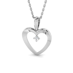 0.10 Carat D-E/VS Lab Grown Diamond Designer Pendant 9k White Gold Ready To Ship