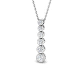 Myrtle Drop Diamond Necklace 0.33ct to 0.5ct Gold (Without Chain )