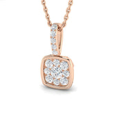 Phlox Cluster Pendant 0.25ct Diamond Gold (Without Chain )