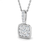 Phlox Cluster Pendant 0.25ct Diamond Gold (Without Chain )