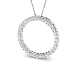 0.80 Carat D-E/VS Lab Grown Diamond Designer Pendant 9k White Gold Ready To Ship