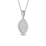 Freda Cluster Pendant 0.5ct Gold Diamond(Without Chain )