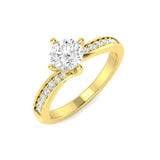 Diamond Faskirk Engagement Ring | 0.75ct | Hallmarked Gold & Platinum