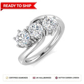 Lab grown diamond earring