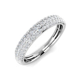 Diamond ring with a white background