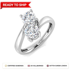 Lab grown diamond earring