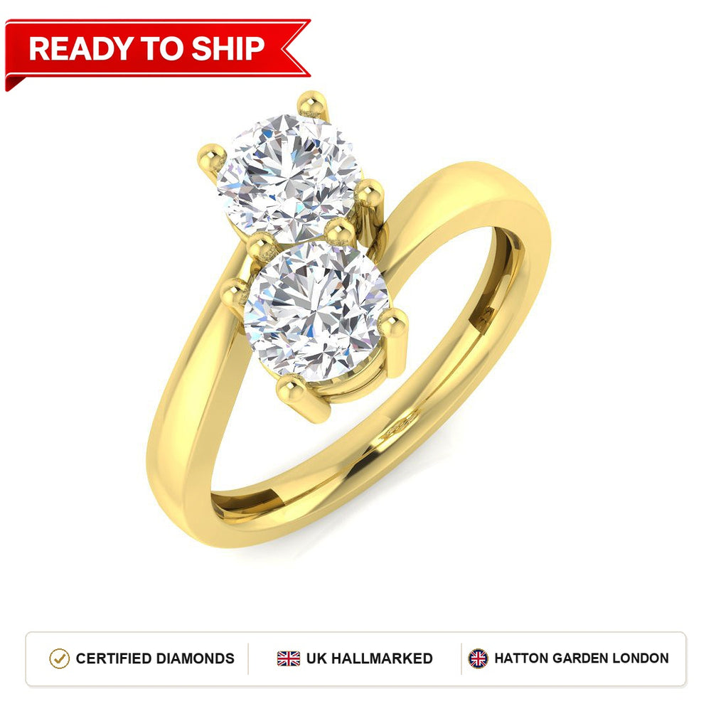 Lab grown diamond earring