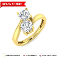Lab grown diamond earring
