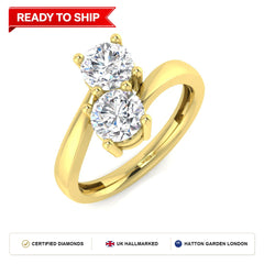 Lab grown diamond earring