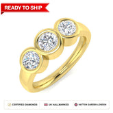 Lab grown diamond earring