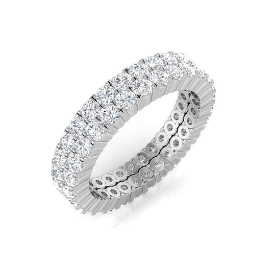 Elegant Lab-Grown & Natural Diamond Full Eternity Ring | Luxury Design