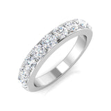 0.35-1.50ct D/VVS Lab-Grown Round Cut Diamond Claw Set Half Eternity Ring