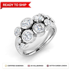 Lab grown diamond earring