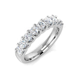 0.45-1.00ct Lab-Grown Round Cut Diamond Claw Set Half Eternity Ring