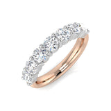 7-Stone Diamond Eternity Ring | 0.5-2.25 Ct | Lab-Grown & Natural