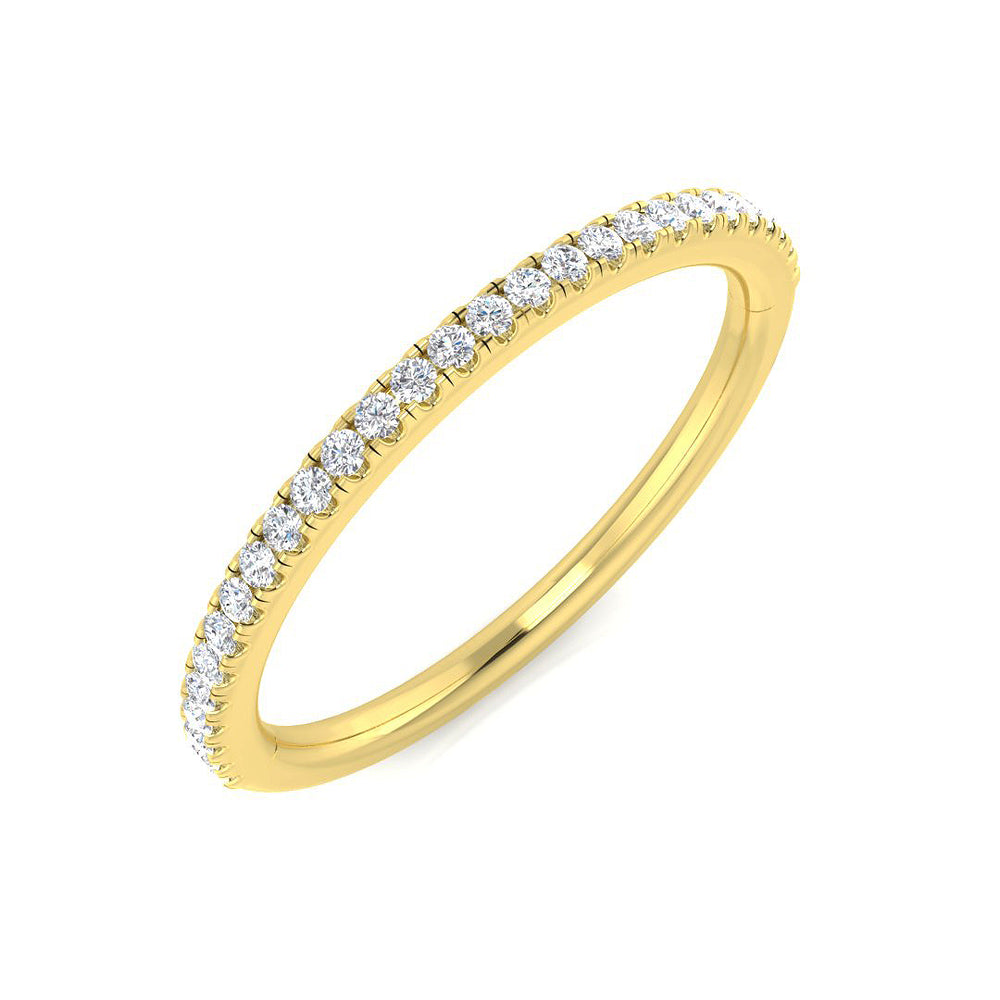 0.19Ct Diamond Ring in 18k Yellow Gold