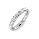 Round Cut Diamond Half Eternity Ring | 0.1ct - 1.00 ct | Gold & Platinum
