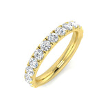 Round Cut Diamond Half Eternity Ring | 0.1ct - 1.00 ct | Gold & Platinum