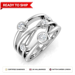 Lab grown diamond earring