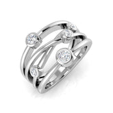 Diamond Bubble Swirl Ring | 0.5 Carat | Lab-Grown & Natural Diamonds