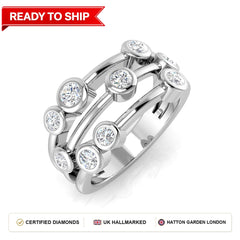 Lab grown diamond earring