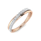 0.25ct Lab-Grown Round Cut D/VVS Diamond Half Eternity Ring