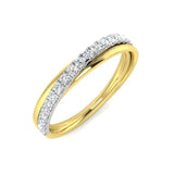 0.25ct Lab-Grown Round Cut D/VVS Diamond Half Eternity Ring
