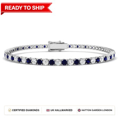 Lab grown diamond tennis bracelet