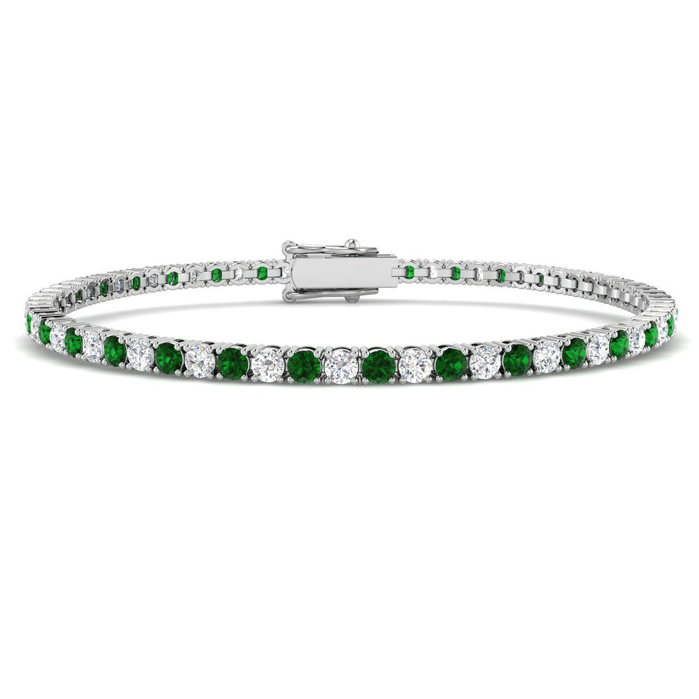 emerald tennis bracelet