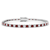 ruby gemstone tennis bracelet